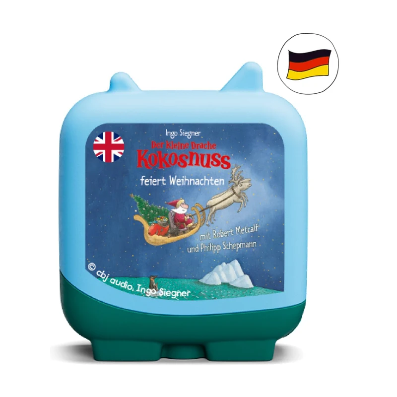 Der kleine Drache Kokosnuss feiert Weihnachten. Englisch lernen mit dem kleinen Drachen Kokosnuss. - Der kleine Drache Kokosnuss Tonie-Figur