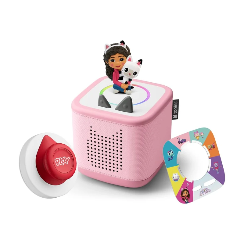 Tonies Toniebox 2 Tonieplay Bundle - 1 Tonieplay Spiel + Controller + Tonie: Gabby's Dollhouse - Pink Tonie-Figur