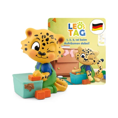 Tonie-Figur 1, 2, 3, sei beim Aufräumen dabei! - Leo's Tag