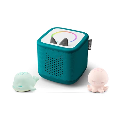 Tonie-Figur Tonies Toniebox 2 Bundle - 2 Schlummerbande Schlummerwal und Oktopus - Meeresgrün